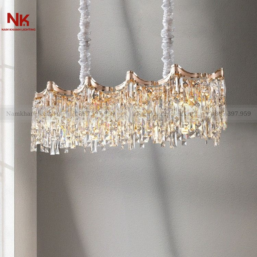 Đèn Thả Pha Lê Chữ Nhật 134/800