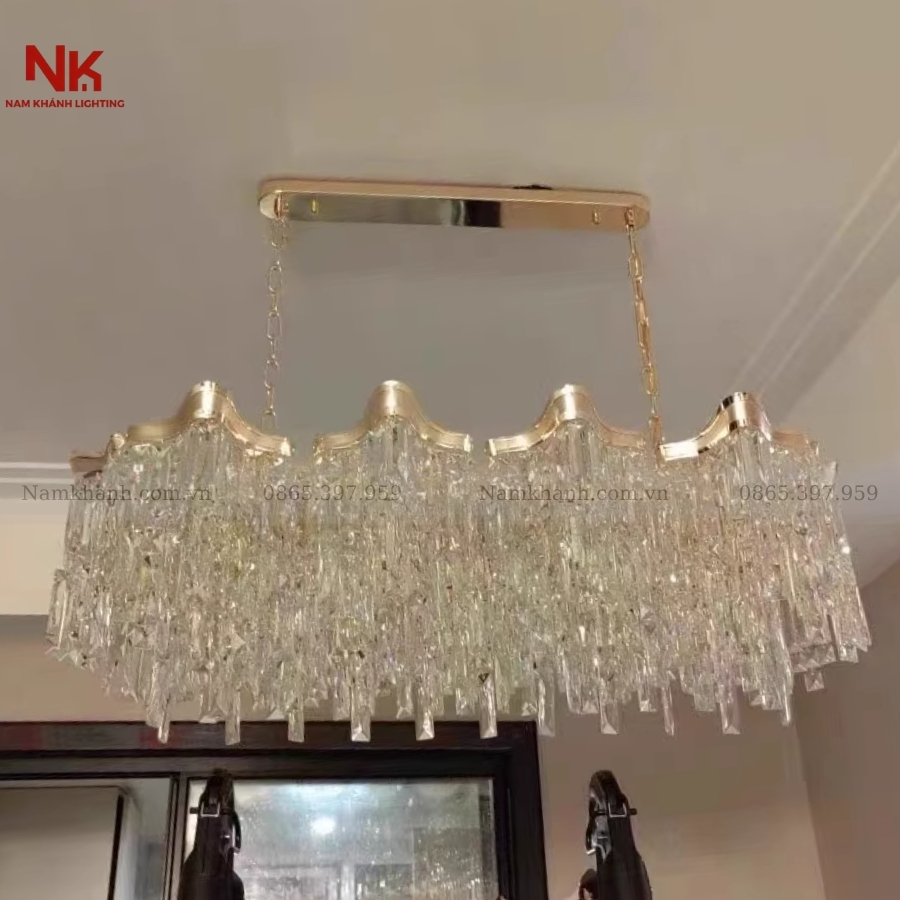 Đèn Thả Pha Lê Chữ Nhật 134/800