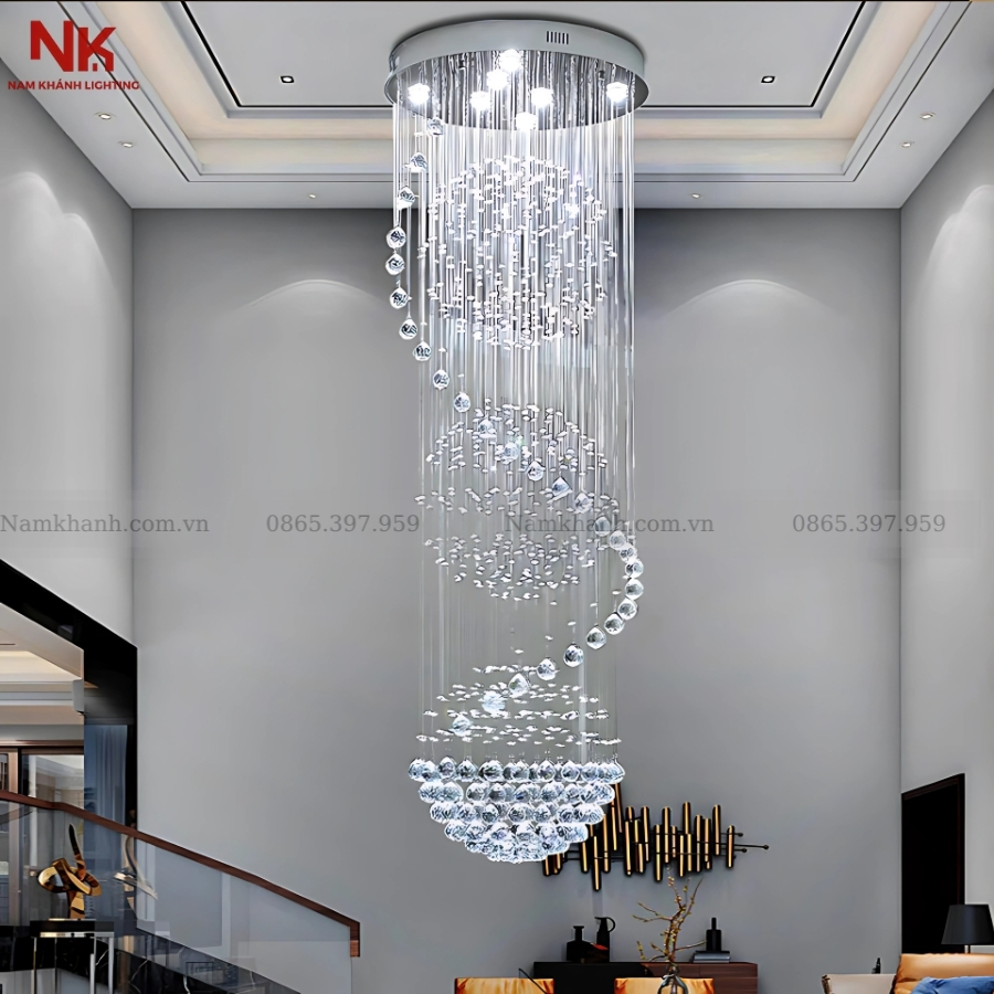 Đèn Thả Thông Tầng Pha Lê 503