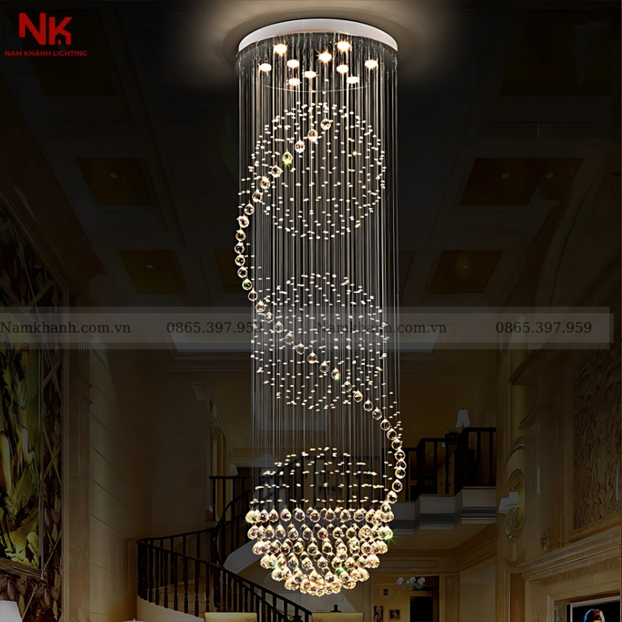 Đèn Thả Thông Tầng Pha Lê 503