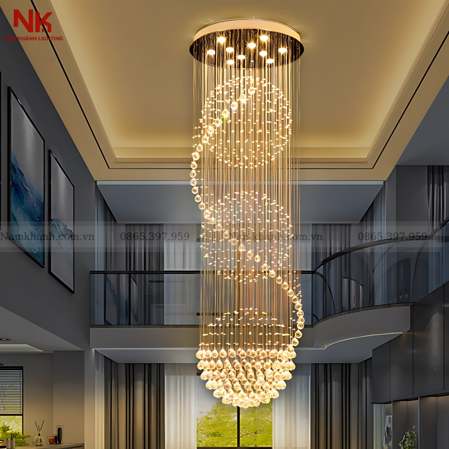 Đèn Thả Thông Tầng Pha Lê 503