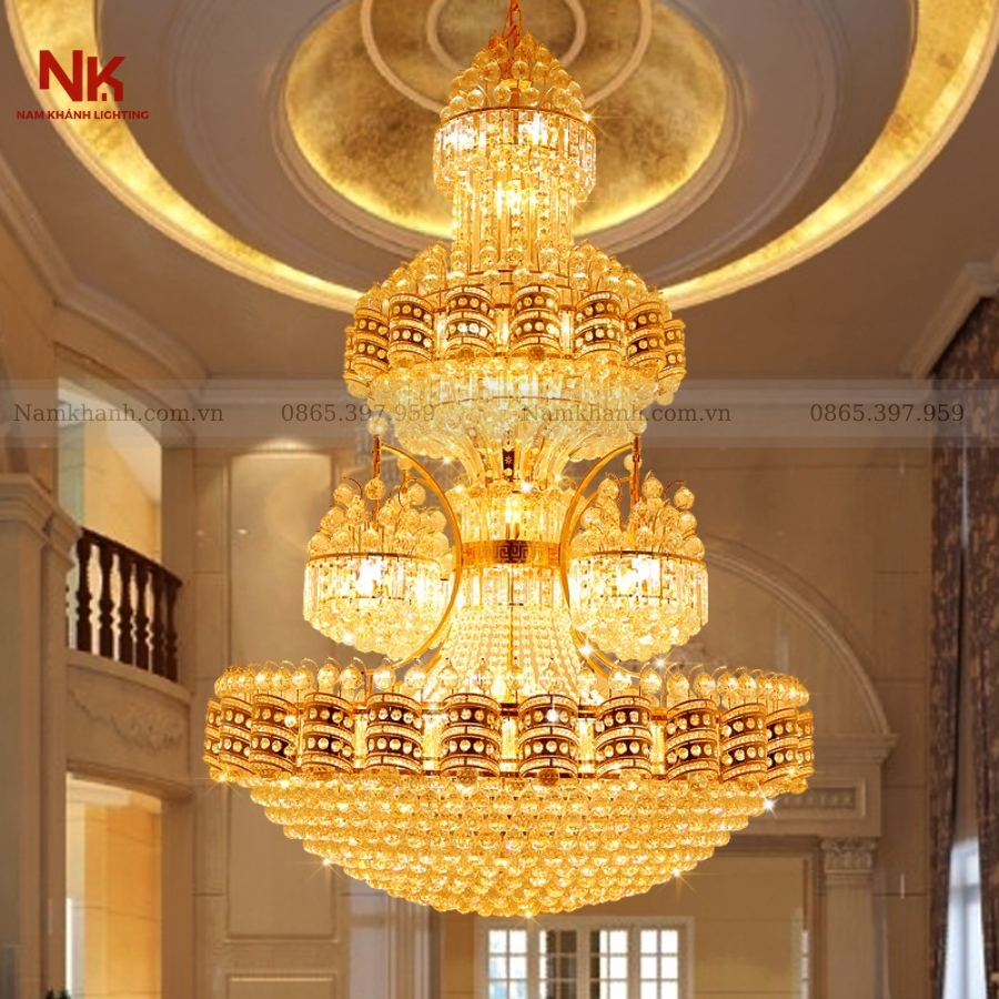 Đèn Chùm Thông Tầng Hoàng Gia