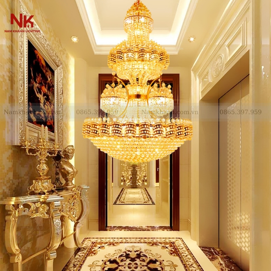 Đèn Chùm Thông Tầng Hoàng Gia
