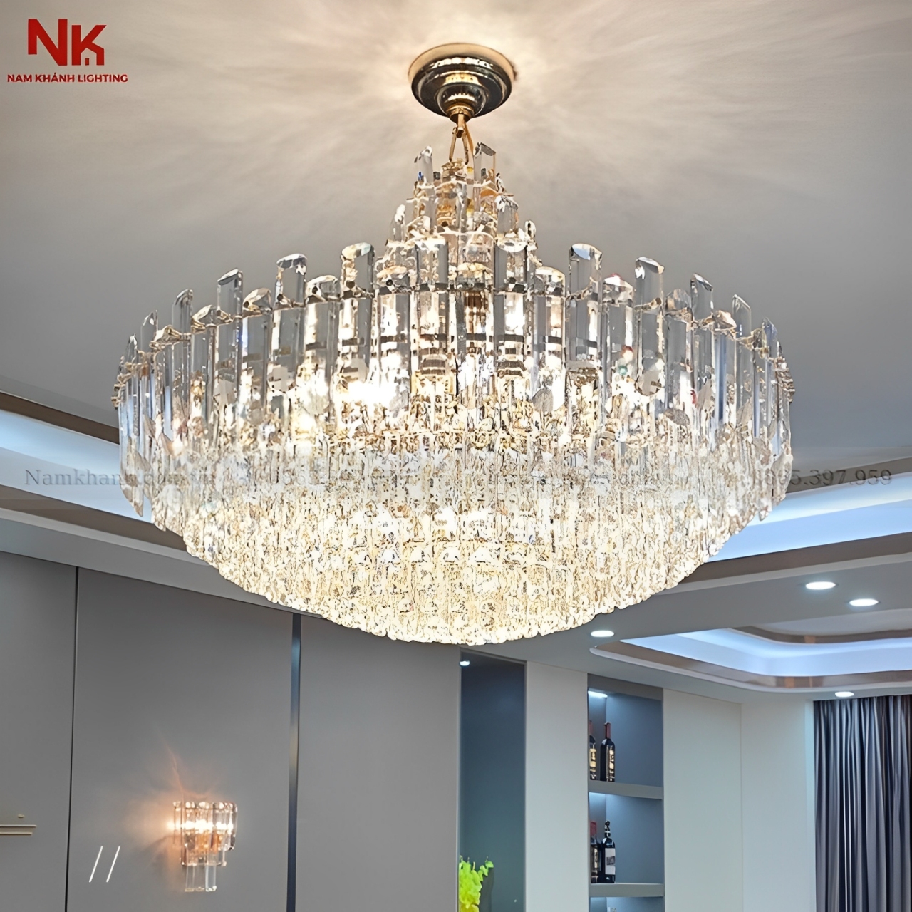 Đèn Chùm Pha Lê Hiện Đại 953