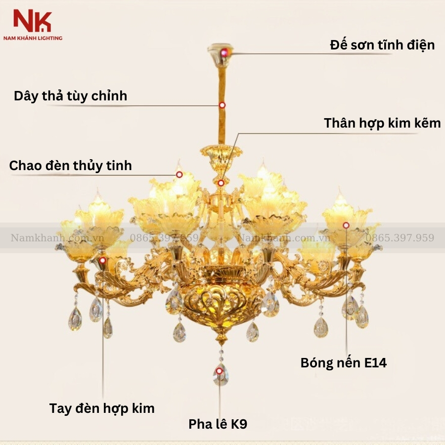 Đèn Chùm Tân Cổ Điển 225
