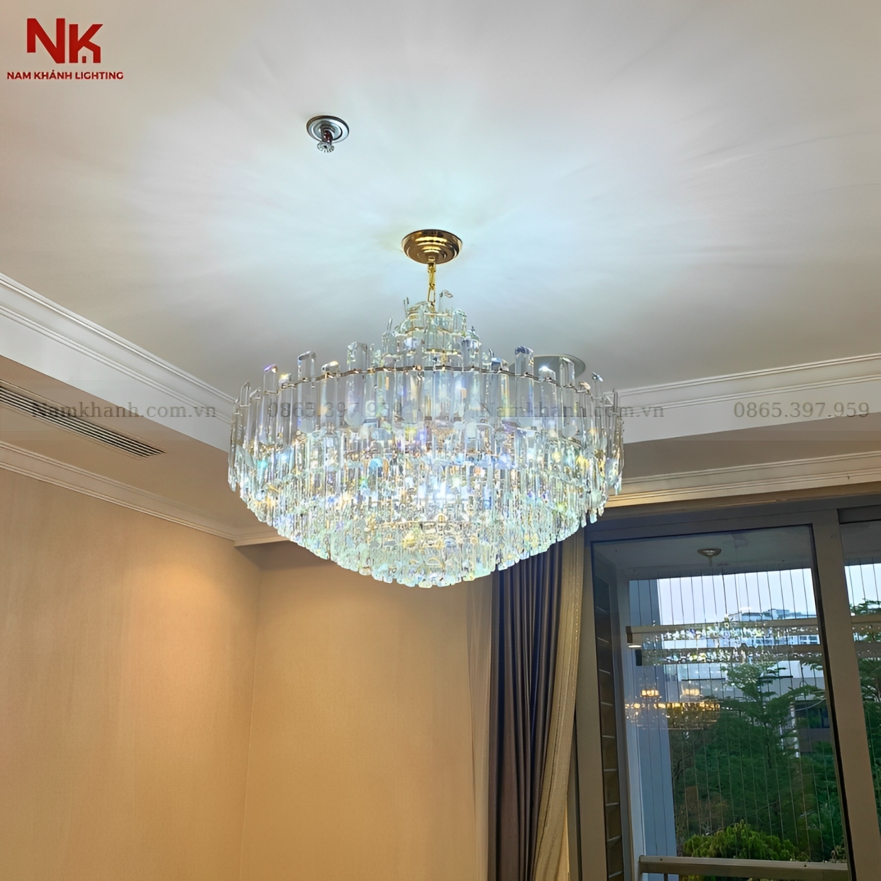 Đèn Chùm Pha Lê Hiện Đại 953