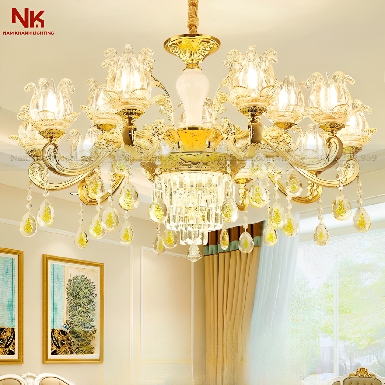 Đèn Chùm Tân Cổ Điển 460