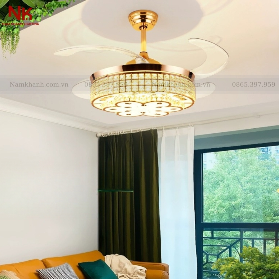 Quạt Cụp Xòe Hoa 381