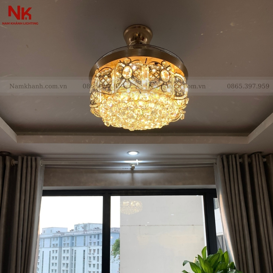 Quạt Cụp Xòe Nữ Hoàng