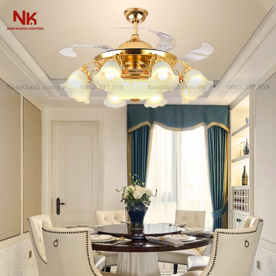 Quạt Cụp Xòe Chao Hoa 990