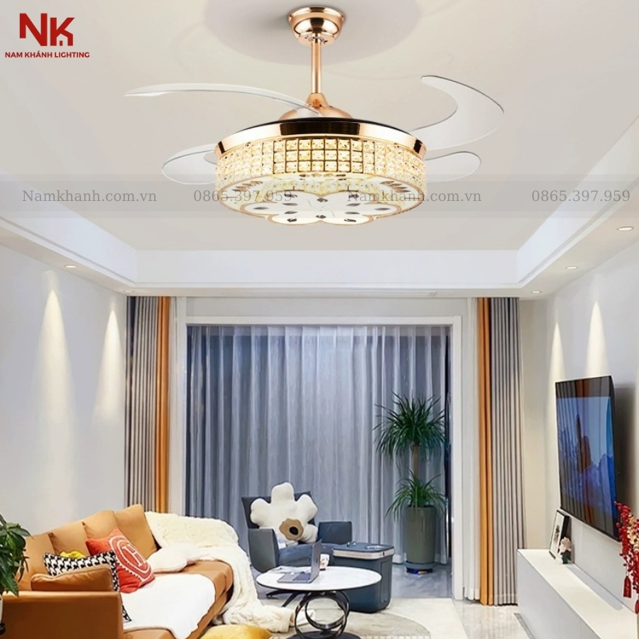 Quạt Cụp Xòe Hoa 381