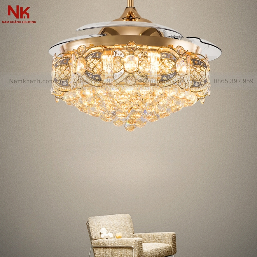 Quạt Cụp Xòe Nữ Hoàng
