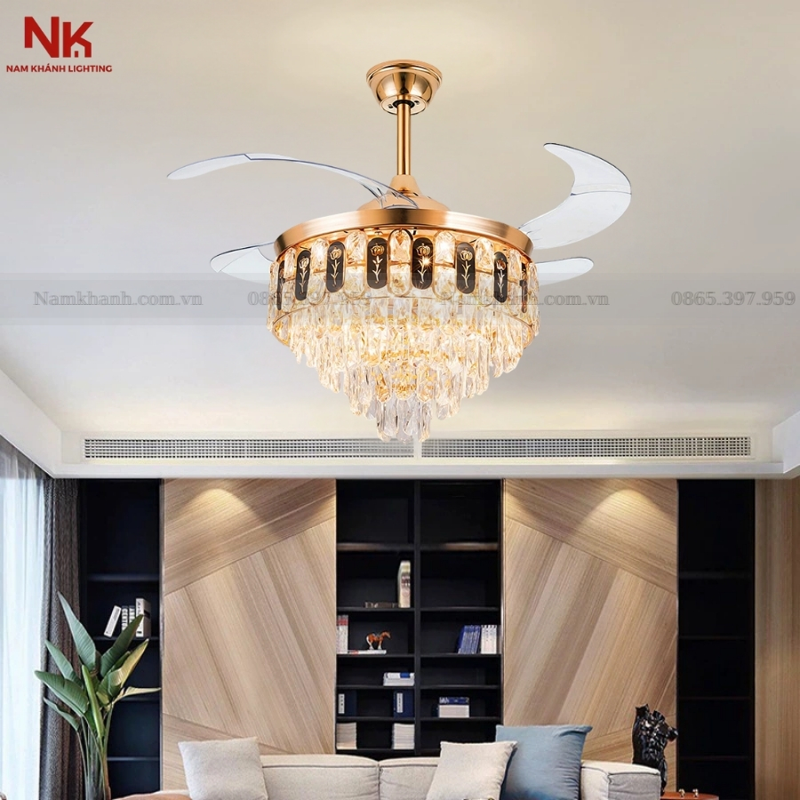 Quạt Cụp Xòe Hoa Hồng 352