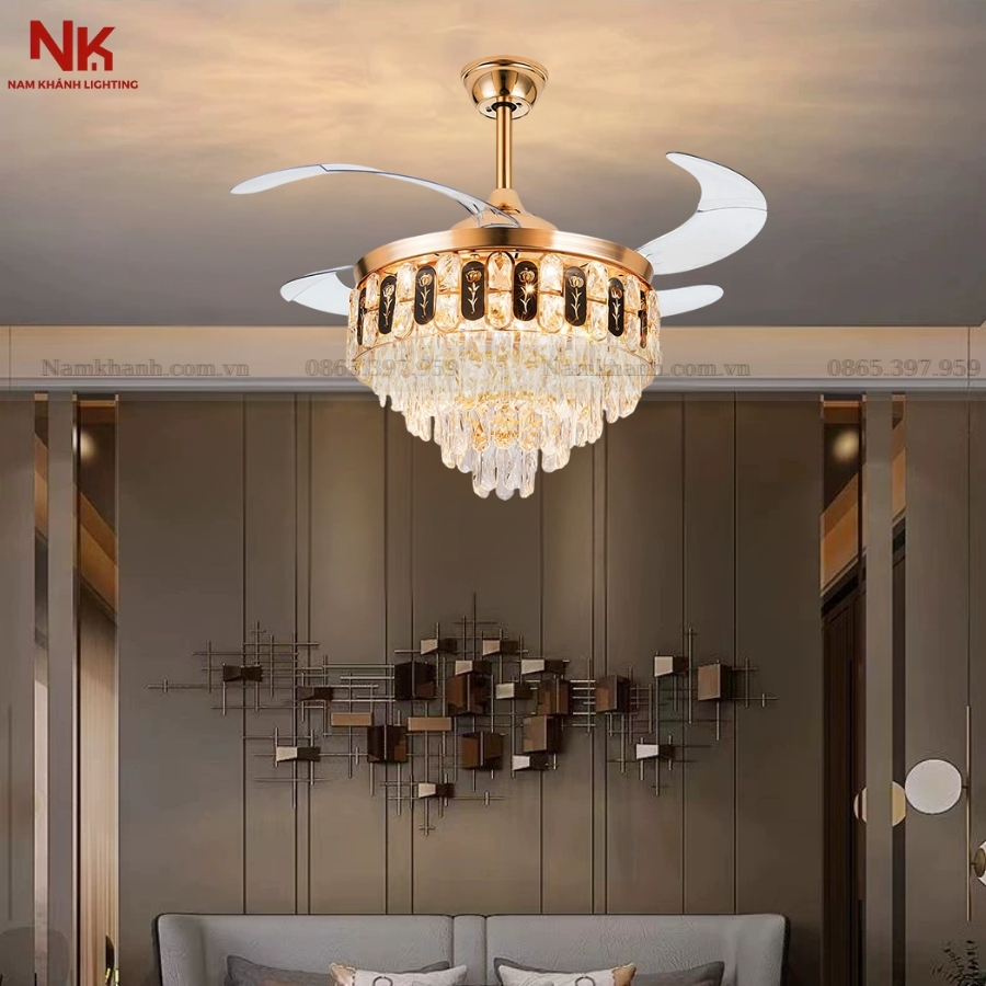 Quạt Cụp Xòe Hoa Hồng 352