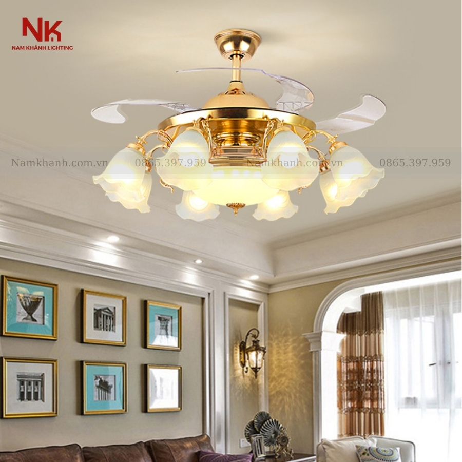 Quạt Cụp Xòe Chao Hoa 990