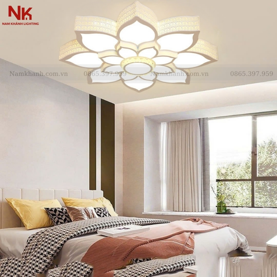 Đèn Ốp Trần Cánh Sen Hộp