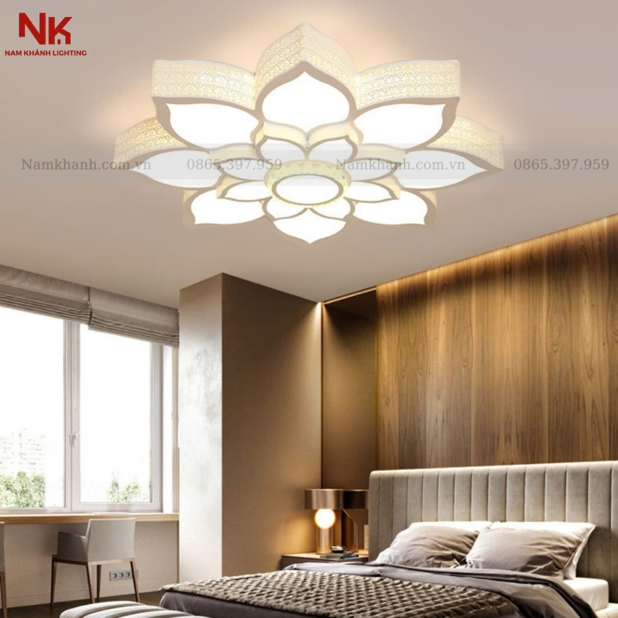 Đèn Ốp Trần Cánh Sen Hộp