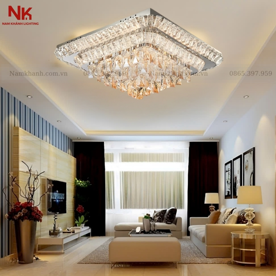 Đèn Ốp Trần Pha Lê 777