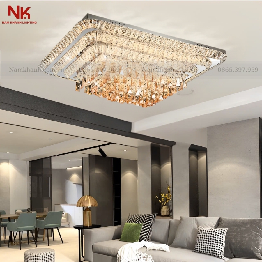 Đèn Ốp Trần Pha Lê 766