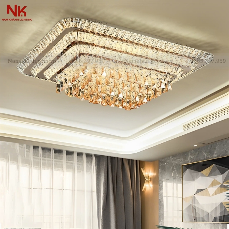 Đèn Ốp Trần Pha Lê 766