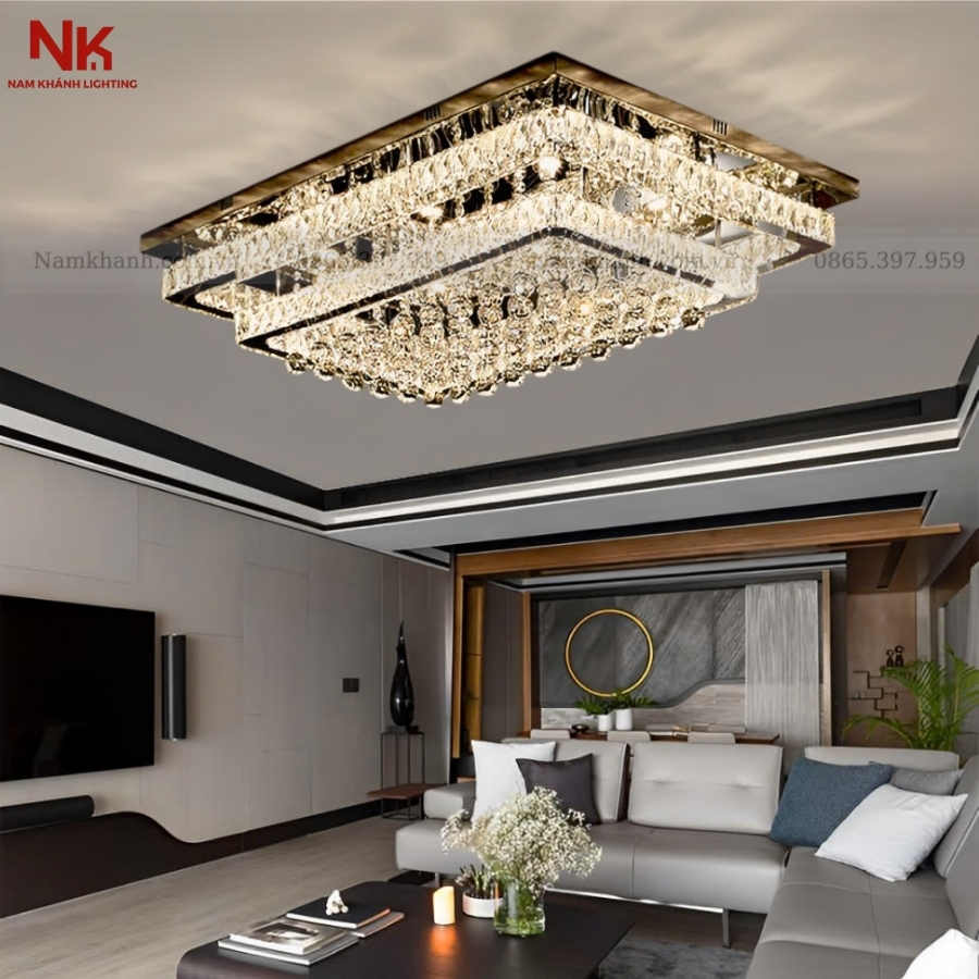 Đèn Ốp Trần Pha Lê 792