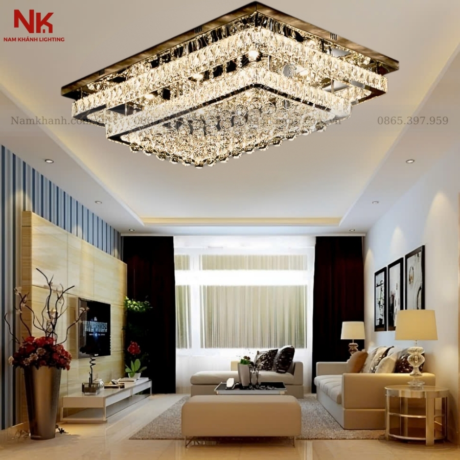 Đèn Ốp Trần Pha Lê 792