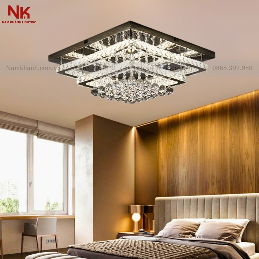 Đèn Ốp Trần Pha Lê 898