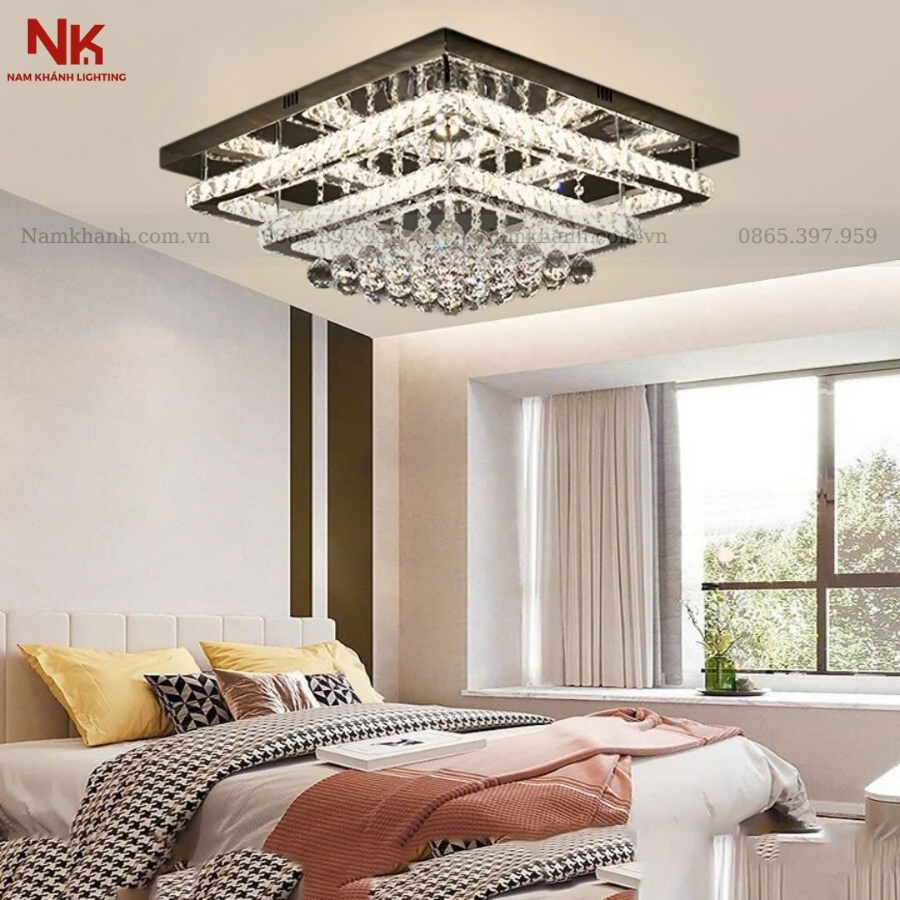 Đèn Ốp Trần Pha Lê 898
