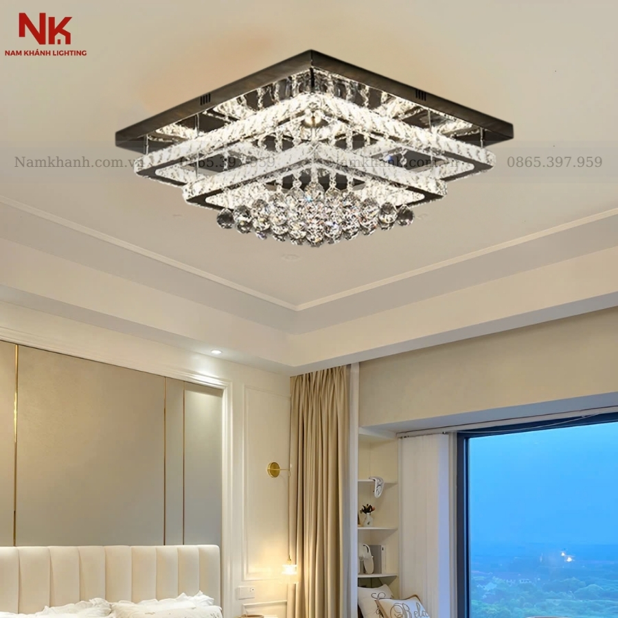 Đèn Ốp Trần Pha Lê 898