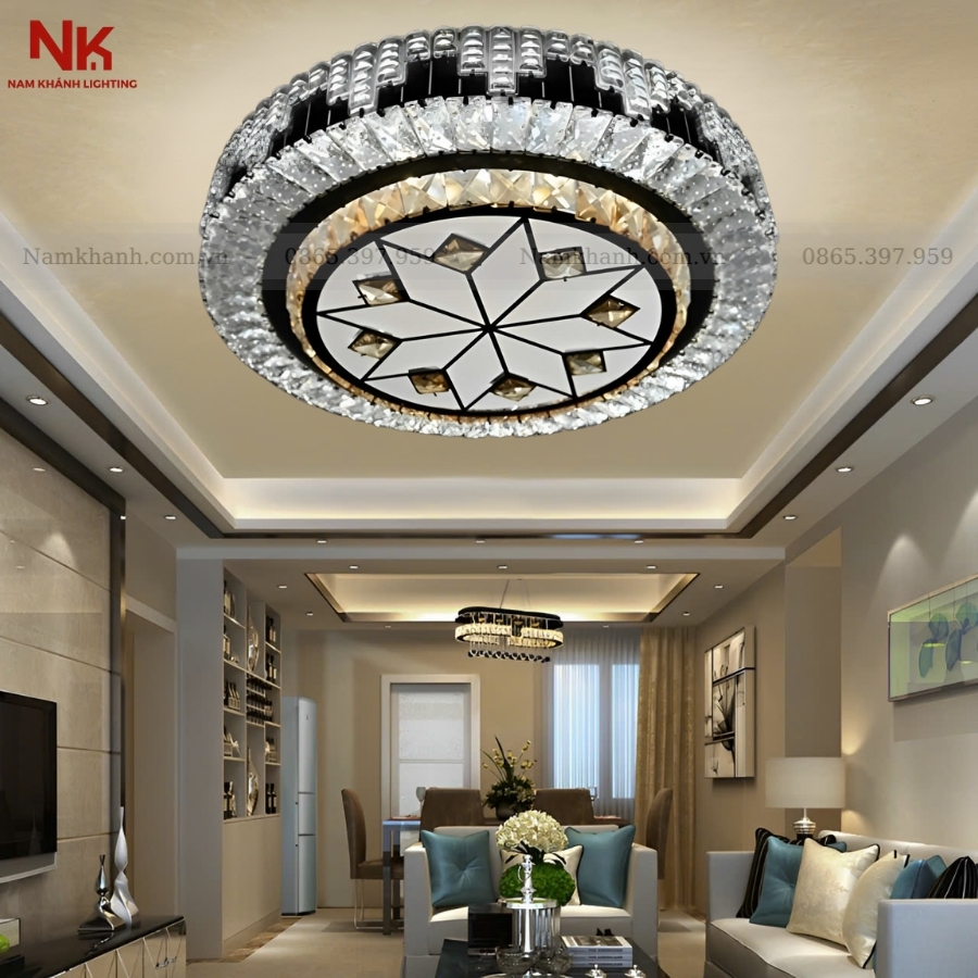 Đèn Ốp Trần Pha Lê 701