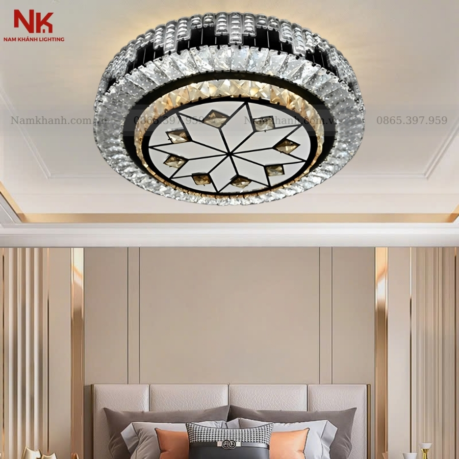 Đèn Ốp Trần Pha Lê 701