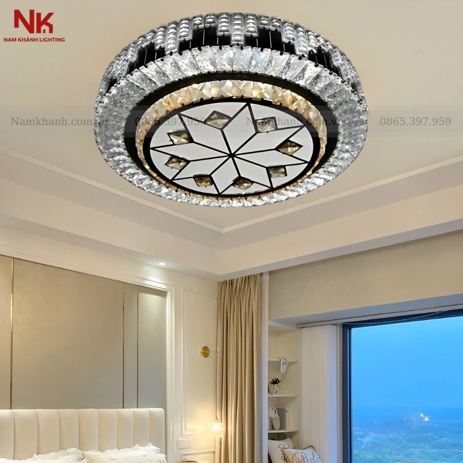 Đèn Ốp Trần Pha Lê 701