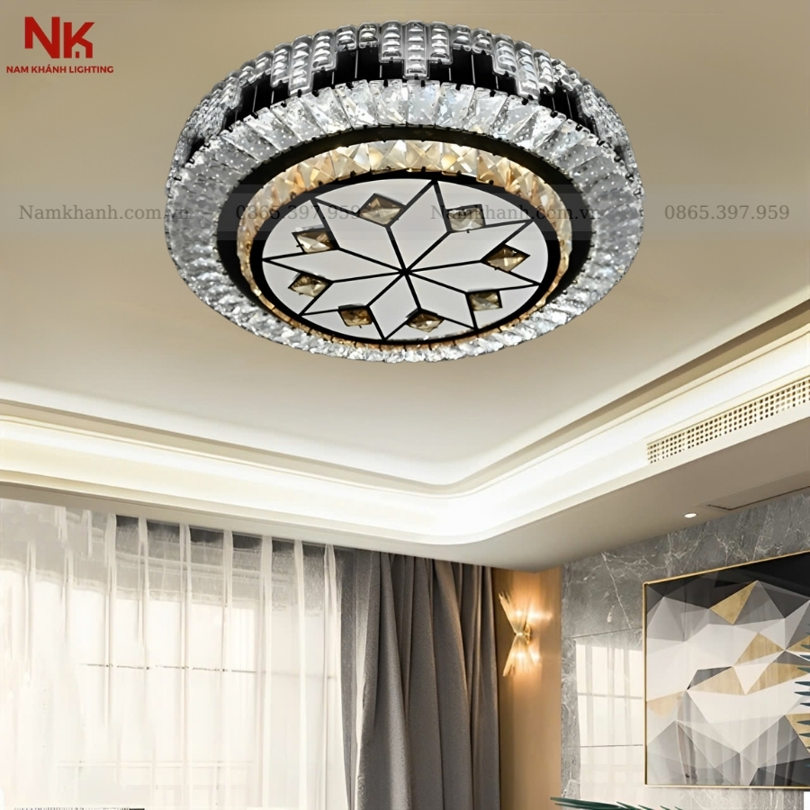 Đèn Ốp Trần Pha Lê 701