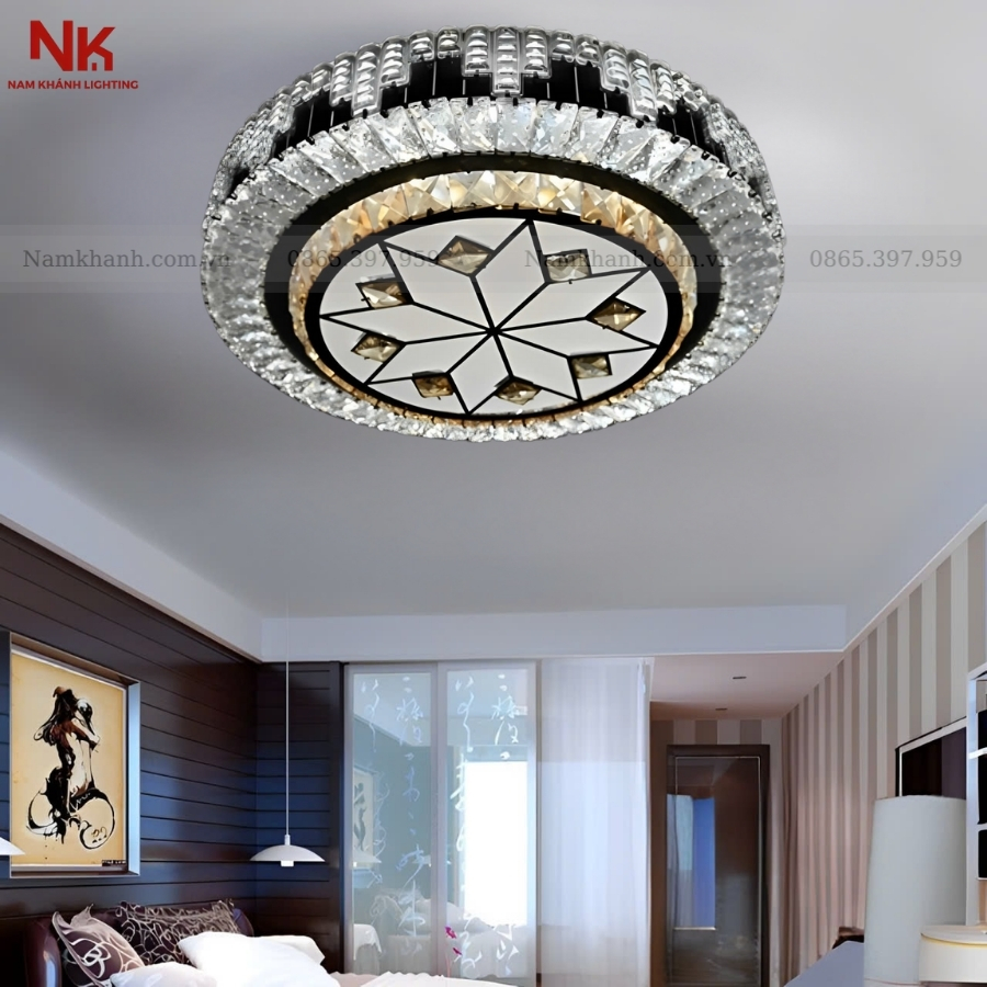 Đèn Ốp Trần Pha Lê 701