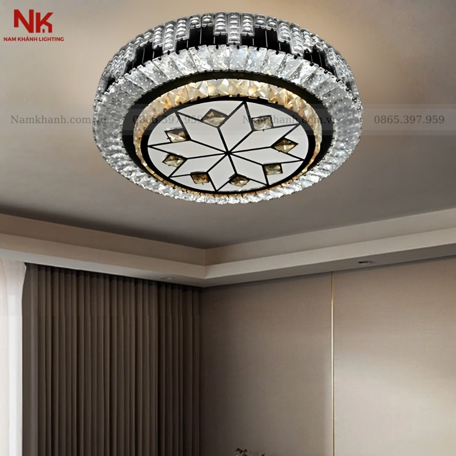 Đèn Ốp Trần Pha Lê 701