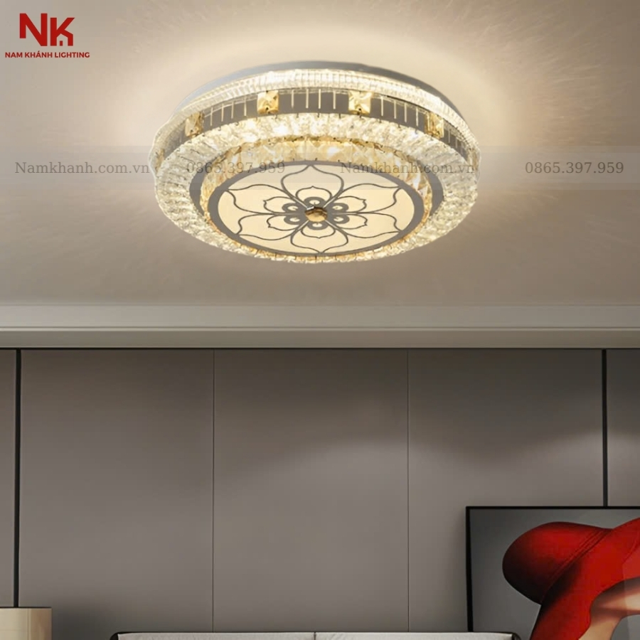 Đèn Ốp Trần Pha Lê 702