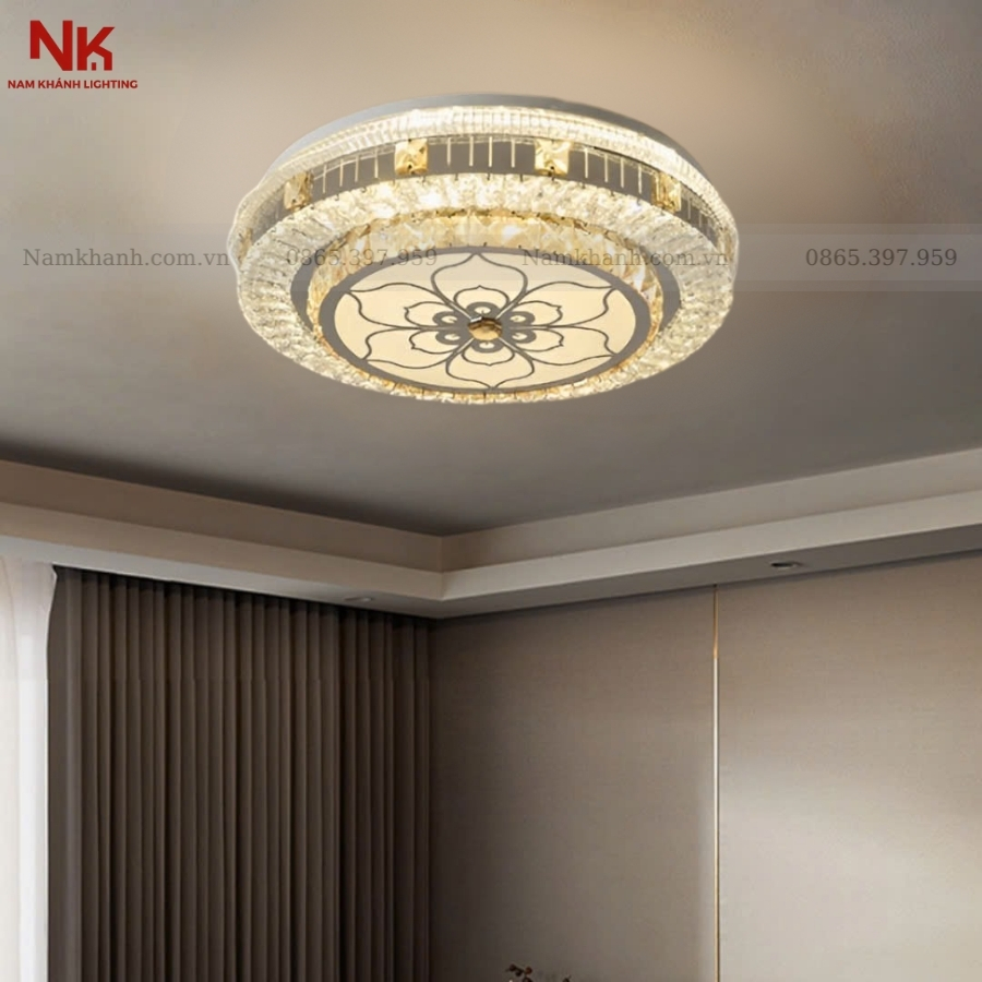 Đèn Ốp Trần Pha Lê 702