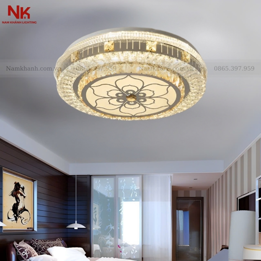 Đèn Ốp Trần Pha Lê 702