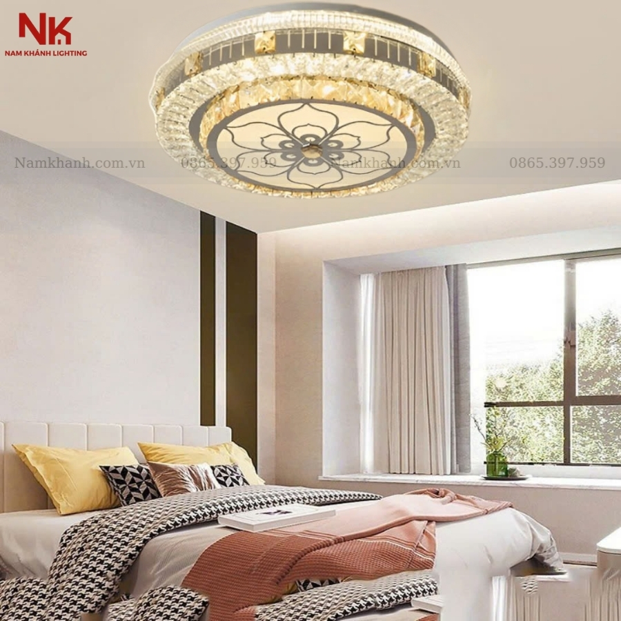 Đèn Ốp Trần Pha Lê 702