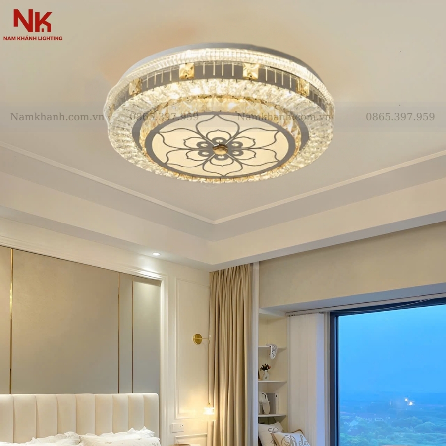 Đèn Ốp Trần Pha Lê 702
