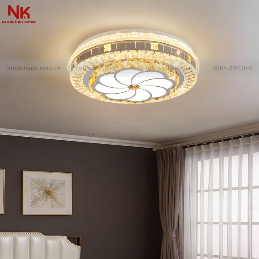 Đèn Ốp Trần Pha Lê 703