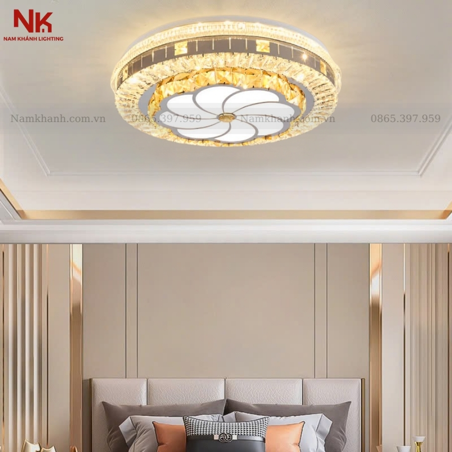 Đèn Ốp Trần Pha Lê 703