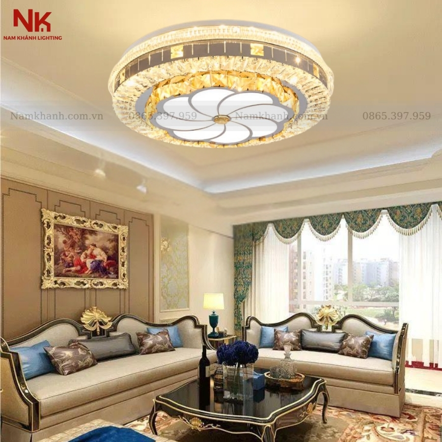 Đèn Ốp Trần Pha Lê 703