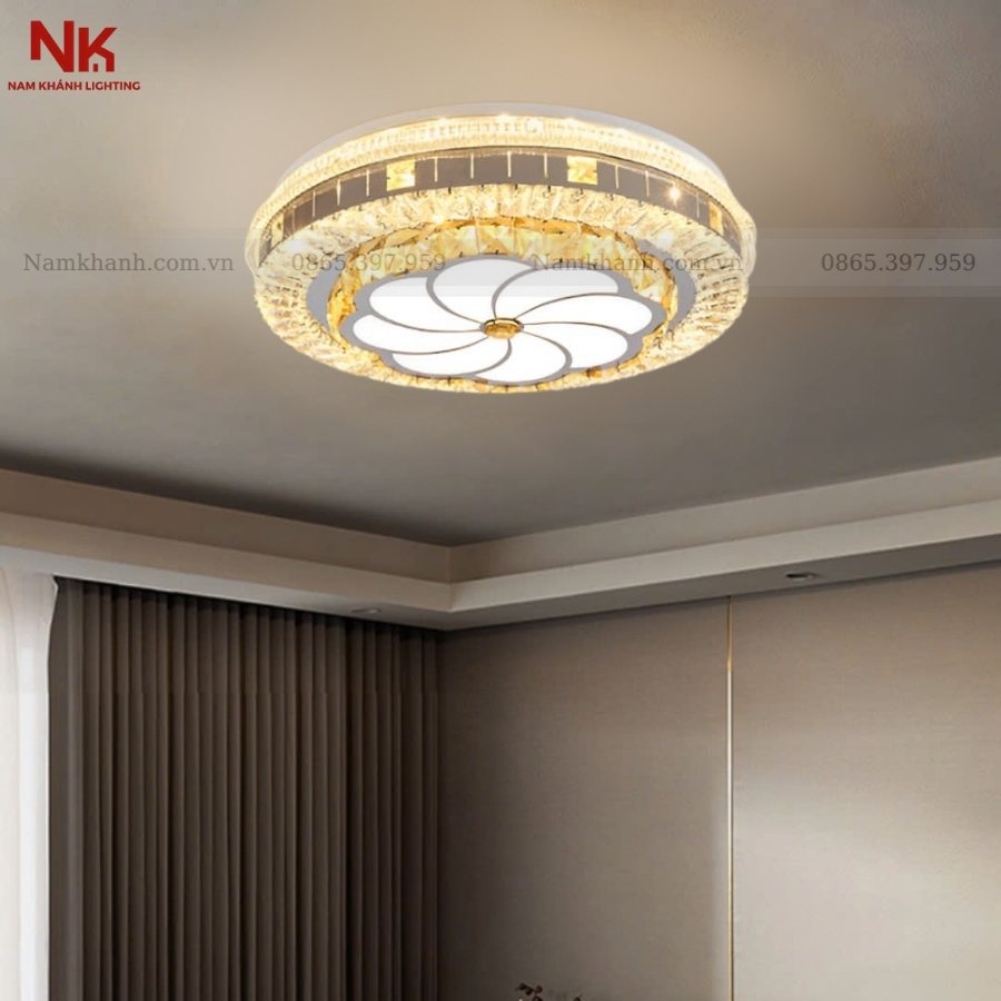 Đèn Ốp Trần Pha Lê 703