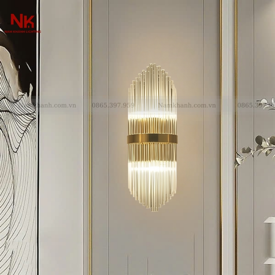Đèn Tường Pha Lê Ngang
