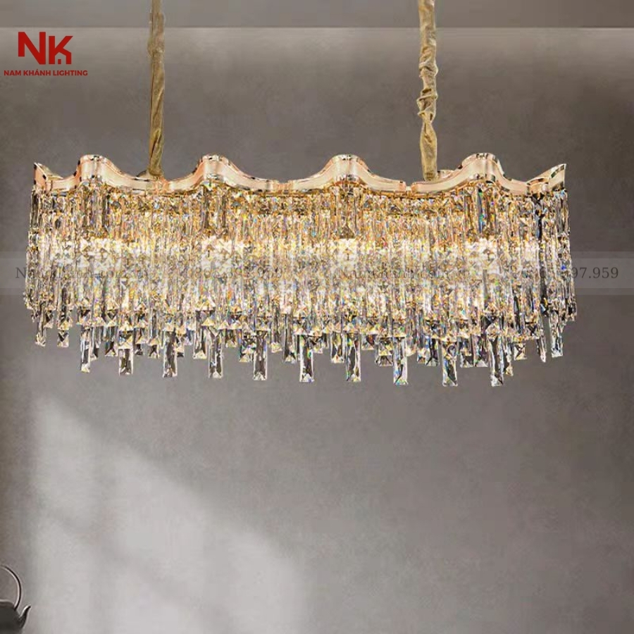 Đèn Chùm Pha Lê Chữ Nhật 695