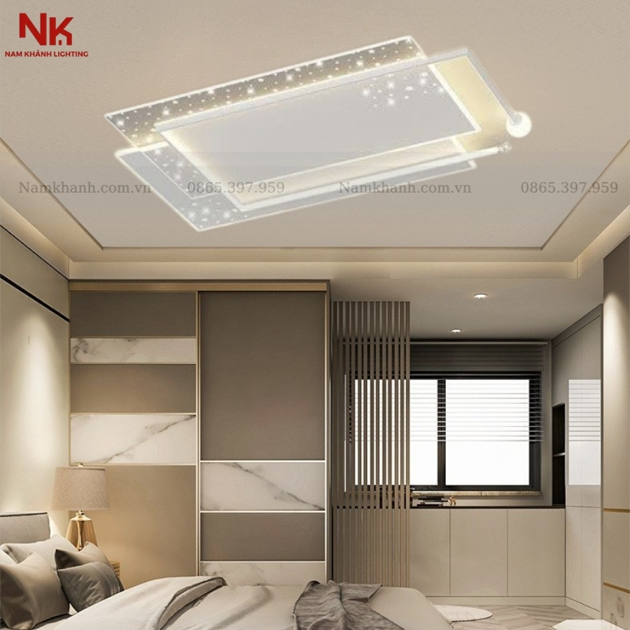 Đèn Ốp Trần Chữ Nhật Hiện Đại 443