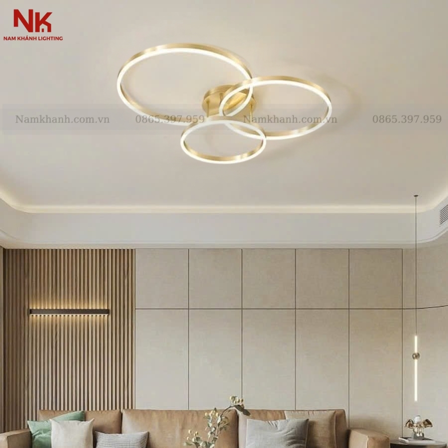 Đèn Ốp Trần 3 Vòng LED