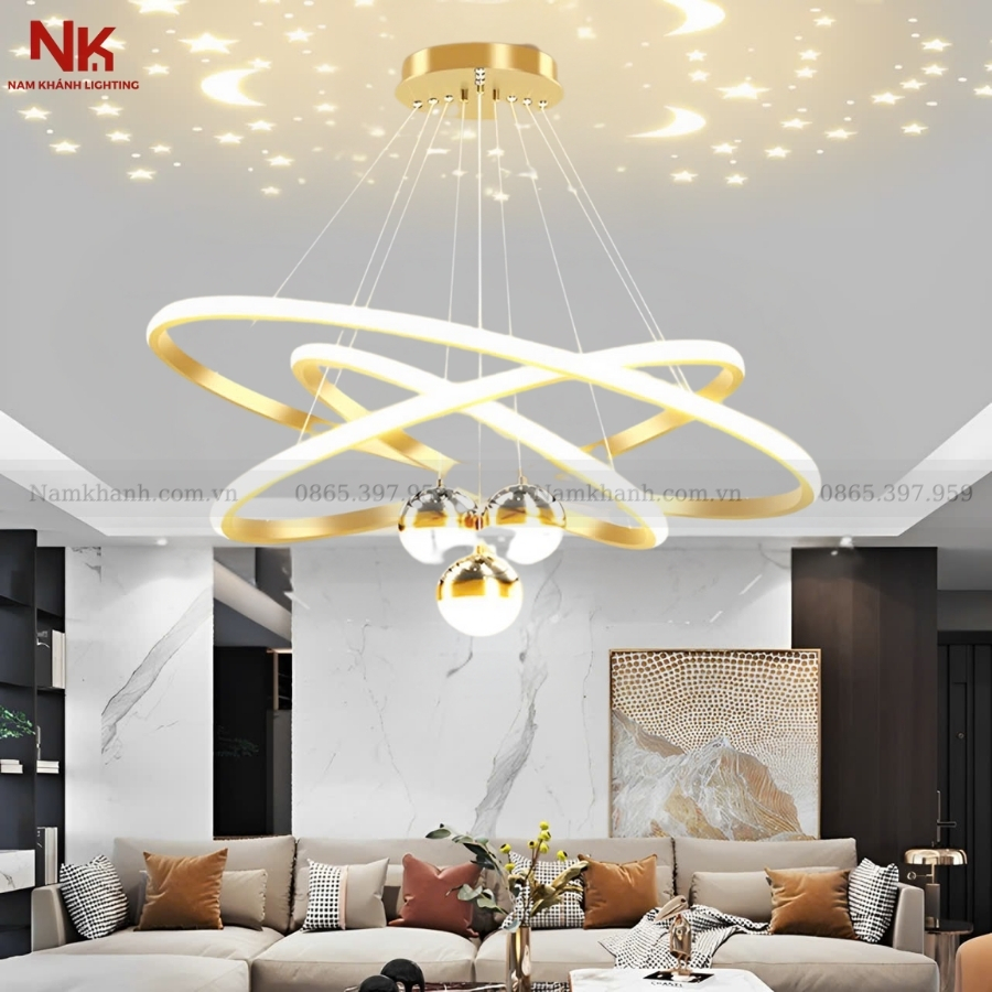Đèn Thả 3 Vòng LED 816