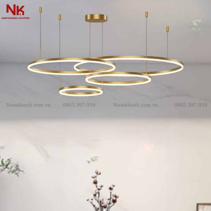 Đèn Thả 4 Vòng LED